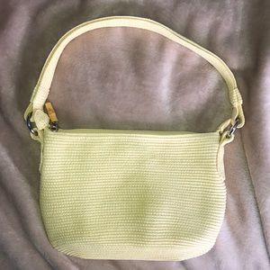 Talbots Spring Yellow Knitted Shoulder Bag